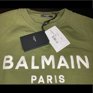 BALMAIN SWEATSHIRT WITH CLASSIC LOGO